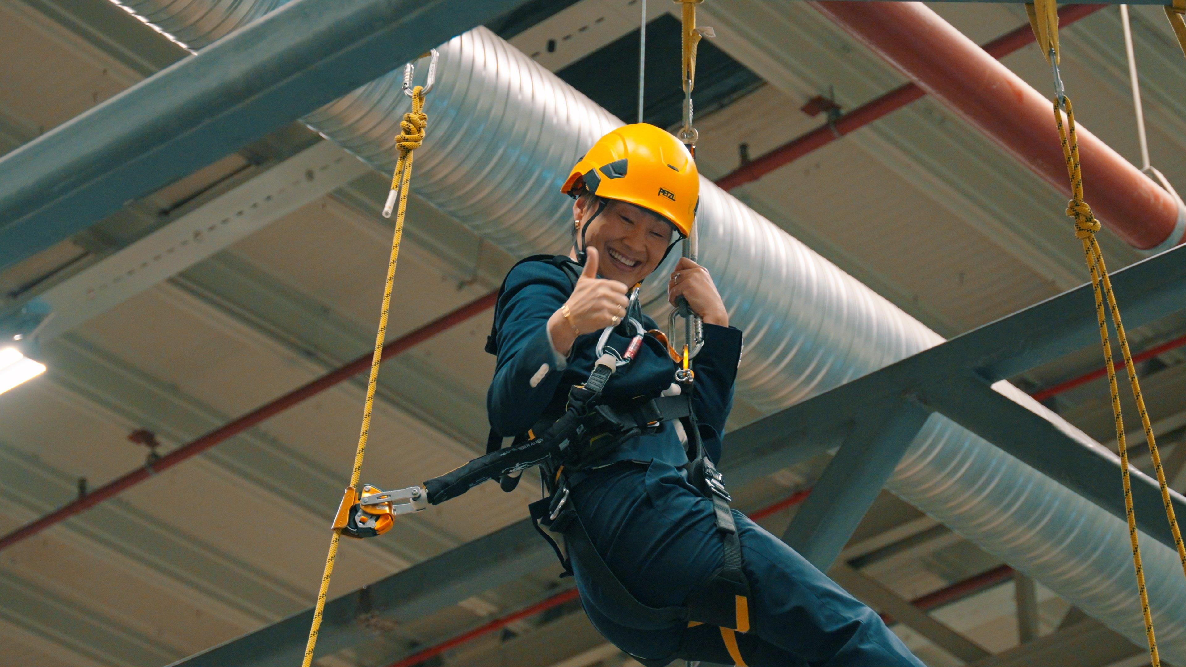 Eve Vangsnes Bergli i taumoped