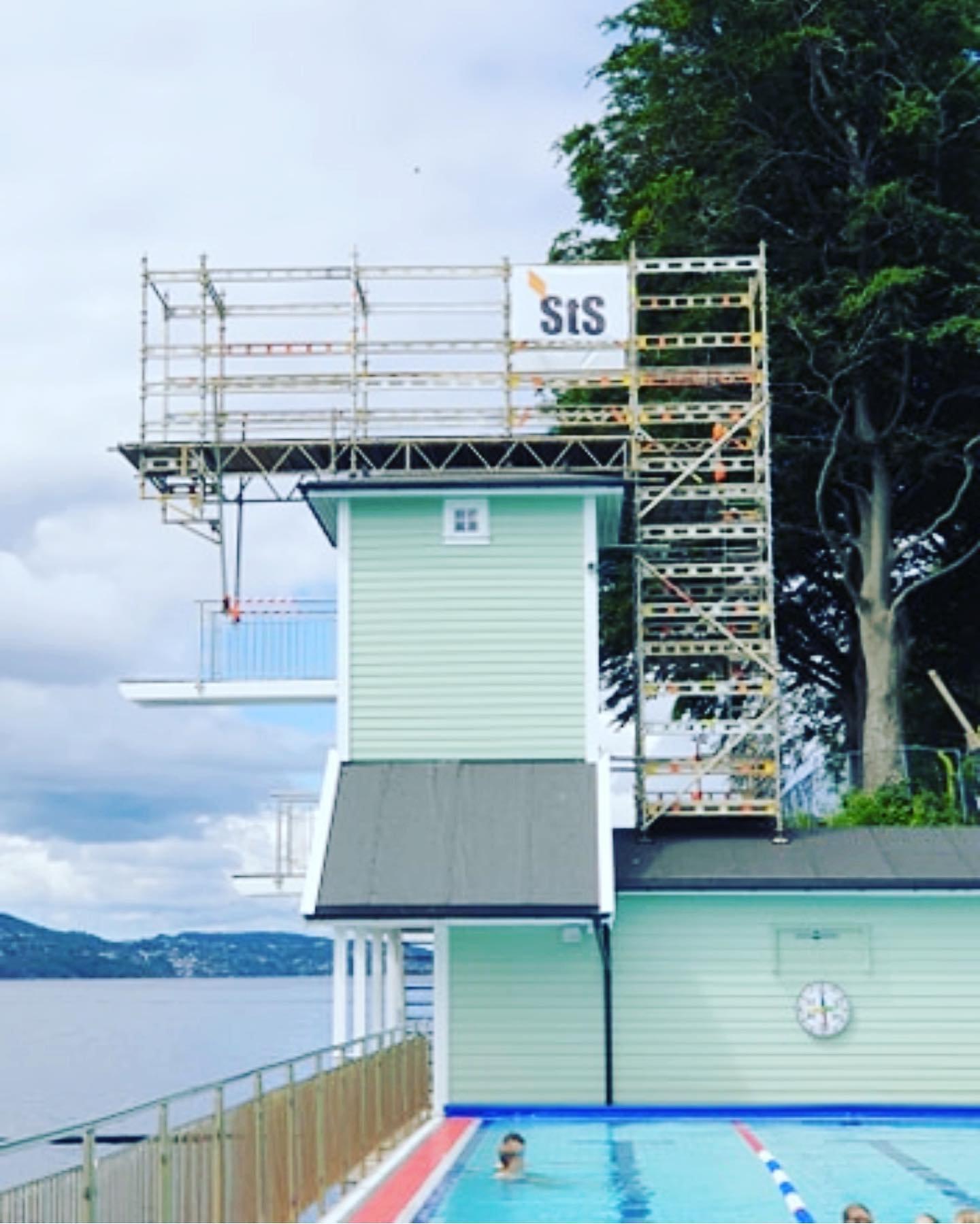 Fasade stillas på Nordnes sjøbad utlisting