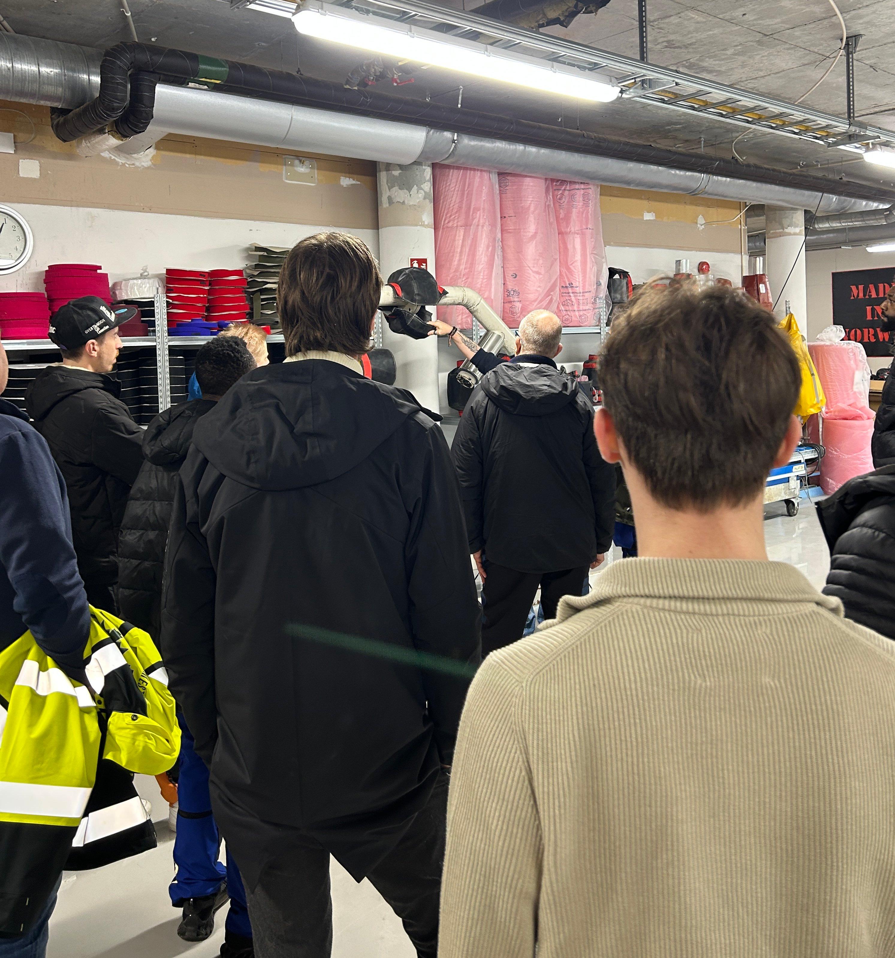 Produktvisning i produksjonen